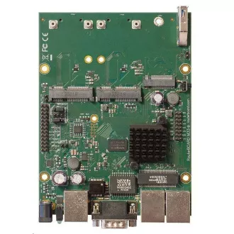 MikroTik RouterBOARD RBM33G, dual-core 880MHz, 256MB DDR3, 3x GLAN, 2x mini-PCIe, 2xSIM slot, 1xM.2, USB, RS232, vč. L4