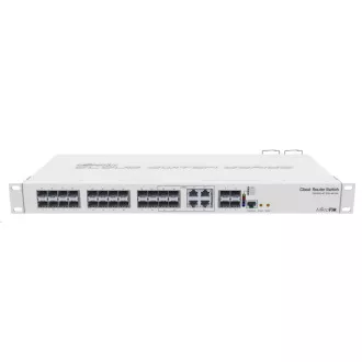 MikroTik Cloud Router Switch CRS328-4C-20S-4S+RM, 800MHz CPU, 512MB RAM, 20x SFP, 4x SFP+, 4x LAN combo, vč. L5