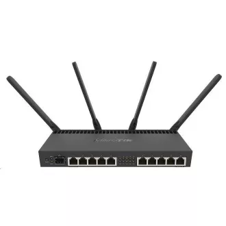 MikroTik RouterBOARDRB RB4011iGS+5HacQ2HnD-IN, quad-core 1.4GHz CPU, 1GB RAM, 10xLAN, 1x SFP+, Wi-Fi 2.4+5GHz (2033Mbps), L5 MikroTik RouterBOARDRB RB4011iGS+5HacQ2HnD-IN, quad-core 1.4GHz CPU, 1GB RAM, 10xLAN, 1x SFP+, Wi-Fi 2.4+5GHz (2033Mbps), L5