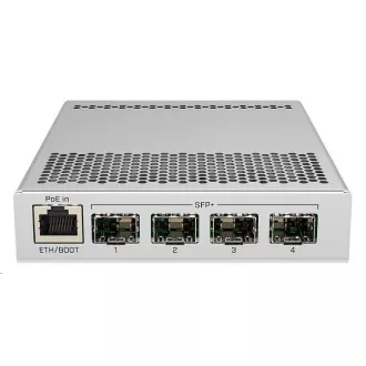 MikroTik Cloud Router Switch CRS305-1G-4S+IN, Dual Boot (SwitchOS, RouterOS), 800MHz, 512MB RAM, 4xSFP+, vč.L5 MikroTik Cloud Router Switch CRS305-1G-4S+IN, Dual Boot (SwitchOS, RouterOS), 800MHz, 512MB RAM, 4xSFP+, vč.L5