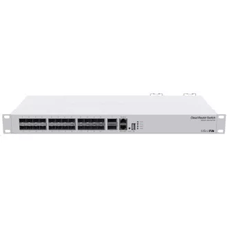 MikroTik Cloud Router Switch CRS326-24S+2Q+RM, 650MHz CPU, 64MB, 1x10/100, 24x10G, 2x40G, USB vč. L5 MikroTik Cloud Router Switch CRS326-24S+2Q+RM, 650MHz CPU, 64MB, 1x10/100, 24x10G, 2x40G, USB vč. L5