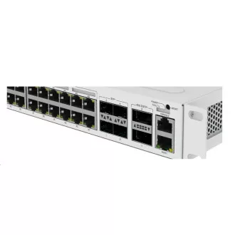 MikroTik Cloud Router Switch CRS354-48P-4S+2Q+RM, 650MHz CPU, 64MB, 1x10/100, 48xGLAN(PoE), 4xSFP+, 2xQSFP, vč. L5 MikroTik Cloud Router Switch CRS354-48P-4S+2Q+RM, 650MHz CPU, 64MB, 1x10/100, 48xGLAN(PoE), 4xSFP+, 2xQSFP, vč. L5