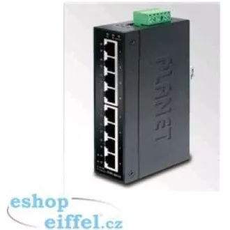 Planet switch IGS-801T, průmysl.verze 8x10/100/1000, DIN, IP30, -40 až 75°C, 12-48V
