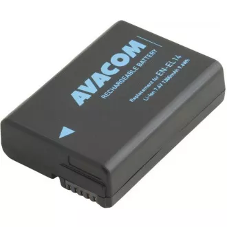 AVACOM Nikon EN-EL14, EN-EL14a, EN-EL14e Li-Ion 7.4V 1300mAh 9.6Wh AVACOM Nikon EN-EL14, EN-EL14a, EN-EL14e Li-Ion 7.4V 1300mAh 9.6Wh