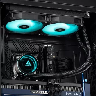 CHIEFTEC vodní chlazení CPU Iceberg 240, 2x120mm ARGB, ARGB vodní blok, LGA1851, AM5, černá CHIEFTEC vodní chlazení CPU Iceberg 240, 2x120mm ARGB, ARGB vodní blok, LGA1851, AM5, černá