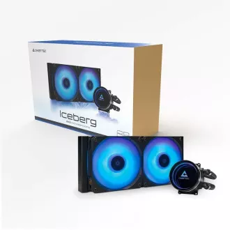 CHIEFTEC vodní chlazení CPU Iceberg 240, 2x120mm ARGB, ARGB vodní blok, LGA1851, AM5, černá CHIEFTEC vodní chlazení CPU Iceberg 240, 2x120mm ARGB, ARGB vodní blok, LGA1851, AM5, černá