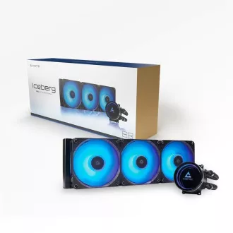 CHIEFTEC vodní chlazení CPU Iceberg 360, 2x360mm ARGB, ARGB vodní blok, LGA1851, AM5, černá CHIEFTEC vodní chlazení CPU Iceberg 360, 2x360mm ARGB, ARGB vodní blok, LGA1851, AM5, černá