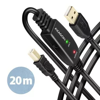 AXAGON ADR-220B, USB 2.0 A-M -> B-M aktivní propojovací / repeater kabel, 20m AXAGON ADR-220B, USB 2.0 A-M -> B-M aktivní propojovací / repeater kabel, 20m
