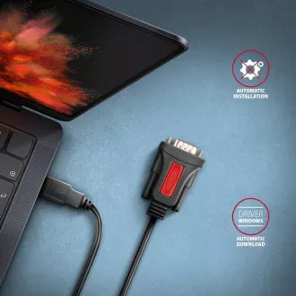 AXAGON ADS-1PSN, USB-A 2.0 - sériový RS-232 DB9-M Prolific adaptér / kabel 1.5m AXAGON ADS-1PSN, USB-A 2.0 - sériový RS-232 DB9-M Prolific adaptér / kabel 1.5m