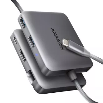 AXAGON HMC-5HL USB 5Gbps hub, 2x USB-A, HDMI 4k/60Hz, RJ-45 GLAN, PD 100W, kabel USB-C 20cm AXAGON HMC-5HL USB 5Gbps hub, 2x USB-A, HDMI 4k/60Hz, RJ-45 GLAN, PD 100W, kabel USB-C 20cm