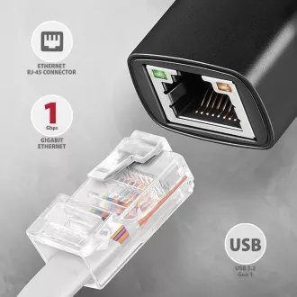 AXAGON ADE-ARC, USB-C 3.2 Gen 1 - Gigabit Ethernet síťová karta, Realtek 8153, auto instal AXAGON ADE-ARC, USB-C 3.2 Gen 1 - Gigabit Ethernet síťová karta, Realtek 8153, auto instal