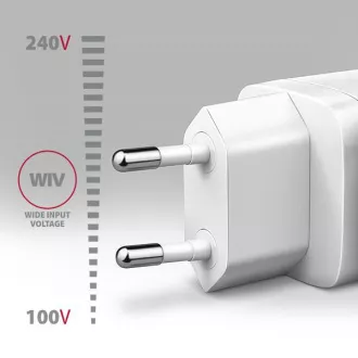AXAGON ACU-DPQ65W, GaN nabíječka do sítě 65W, 3x port (USB-A + dual USB-C), PD3.0/QC4+/PPS/Apple, bílá AXAGON ACU-DPQ65W, GaN nabíječka do sítě 65W, 3x port (USB-A + dual USB-C), PD3.0/QC4+/PPS/Apple, bílá