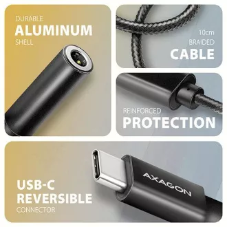 AXAGON ADA-HC, USB-C na 3.5mm jack - Hi-Res DAC audio adaptér, 384kHz/32bit, stereo AXAGON ADA-HC, USB-C na 3.5mm jack - Hi-Res DAC audio adaptér, 384kHz/32bit, stereo
