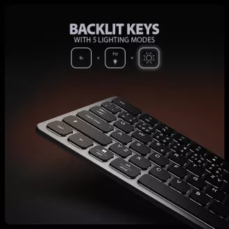 AXAGON HMC-KB-CS, USB 5Gbps hub s CZ/SK klávesnicí, HDMI 4K/60Hz, 3x USB-A, SD/mSD, audio, PD 100W, kabel USB-C 60cm AXAGON HMC-KB-CS, USB 5Gbps hub s CZ/SK klávesnicí, HDMI 4K/60Hz, 3x USB-A, SD/mSD, audio, PD 100W, kabel USB-C 60cm