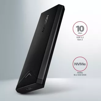 AXAGON EEM2-UB2, USB-C 10Gbps - M.2 NVMe SSD ARROW box, černý AXAGON EEM2-UB2, USB-C 10Gbps - M.2 NVMe SSD ARROW box, černý