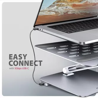 AXAGON HMC-STND, stojan pro 10"-17" notebooky, USB 5Gbps hub, 3x USB-A, HDMI 4k/60Hz, RJ-45, PD 100W, kabel USB-C 60cm AXAGON HMC-STND, stojan pro 10"-17" notebooky, USB 5Gbps hub, 3x USB-A, HDMI 4k/60Hz, RJ-45, PD 100W, kabel USB-C 60cm