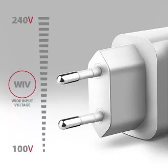 AXAGON ACU-QC18W, nabíječka do sítě 18W, 1x port USB-A, QC3.0/AFC/Apple, bílá AXAGON ACU-QC18W, nabíječka do sítě 18W, 1x port USB-A, QC3.0/AFC/Apple, bílá