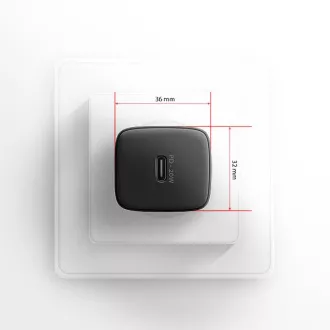 AXAGON ACU-PD20, nabíječka do sítě 20W, 1x port USB-C, PD3.0/PPS/QC4+/AFC/Apple, černá AXAGON ACU-PD20, nabíječka do sítě 20W, 1x port USB-C, PD3.0/PPS/QC4+/AFC/Apple, černá