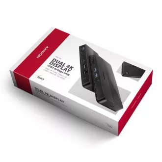 AXAGON HMC-U4, USB4 40Gbps dock, 3x USB-A, 2x USB-C, HDMI & DP 8K/30Hz, RJ-45, SD/mSD, audio, PD 100W, kabel USB-C 80cm AXAGON HMC-U4, USB4 40Gbps dock, 3x USB-A, 2x USB-C, HDMI & DP 8K/30Hz, RJ-45, SD/mSD, audio, PD 100W, kabel USB-C 80cm