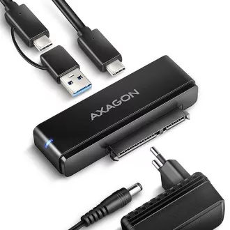 AXAGON ADSA-FPX, USB-C 10Gbps - SATA 6G, 2.5"/3.5" SSD/HDD FAST PORT X adaptér, vč. AC napáječe AXAGON ADSA-FPX, USB-C 10Gbps - SATA 6G, 2.5"/3.5" SSD/HDD FAST PORT X adaptér, vč. AC napáječe