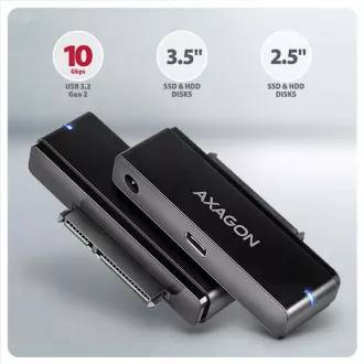 AXAGON ADSA-FPX, USB-C 10Gbps - SATA 6G, 2.5"/3.5" SSD/HDD FAST PORT X adaptér, vč. AC napáječe AXAGON ADSA-FPX, USB-C 10Gbps - SATA 6G, 2.5"/3.5" SSD/HDD FAST PORT X adaptér, vč. AC napáječe