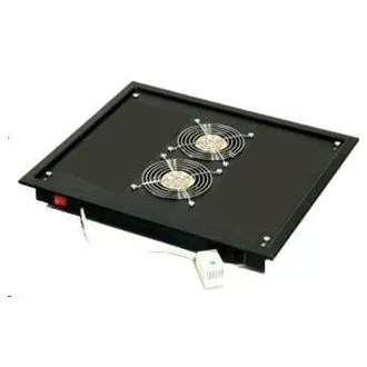 TRITON Ventilační jednotka horní (spodní), 2 ventilátory-230V/30W, termostat, černá