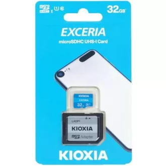KIOXIA Exceria microSD card 32GB M203, UHS-I U1 Class 10 KIOXIA Exceria microSD card 32GB M203, UHS-I U1 Class 10