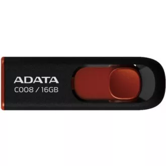 ADATA Flash Disk 16GB C008, USB 2.0 Classic, černá