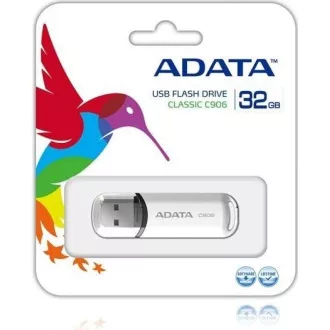 ADATA Flash Disk 32GB C906, USB 2.0 Classic, bílá ADATA Flash Disk 32GB C906, USB 2.0 Classic, bílá