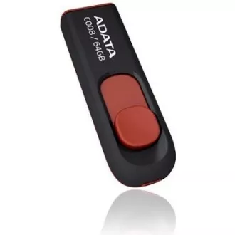 ADATA Flash Disk 64GB C008, USB 2.0 Classic, černá