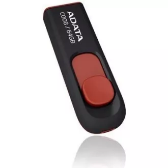 ADATA Flash Disk 64GB C008, USB 2.0 Classic, černá