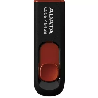 ADATA Flash Disk 64GB C008, USB 2.0 Classic, černá
