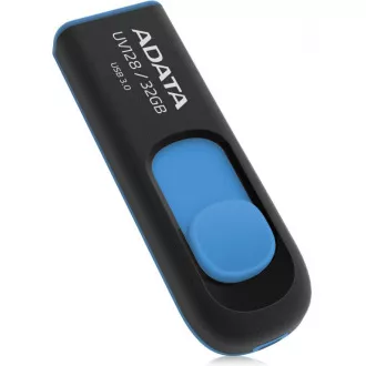 ADATA Flash Disk 32GB UV128, USB 3.1 Dash Drive (R:40/W:25 MB/s) černá/modrá