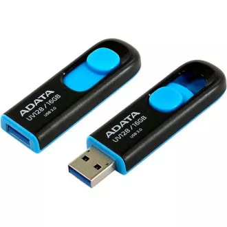 ADATA Flash Disk 32GB UV128, USB 3.1 Dash Drive (R:40/W:25 MB/s) černá/modrá