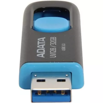 ADATA Flash Disk 32GB UV128, USB 3.1 Dash Drive (R:40/W:25 MB/s) černá/modrá