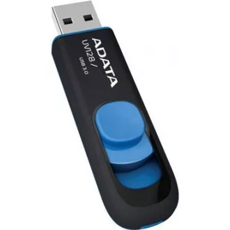 ADATA Flash Disk 64GB UV128, USB 3.1 Dash Drive (R:90/W:40 MB/s) černá/modrá ADATA Flash Disk 64GB UV128, USB 3.1 Dash Drive (R:90/W:40 MB/s) černá/modrá