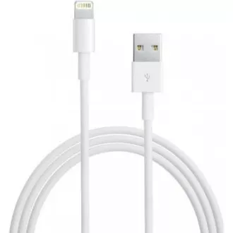 APPLE USB kabel s lightning konetorem - bílý (bulk balení) 1m APPLE USB kabel s lightning konetorem - bílý (bulk balení) 1m