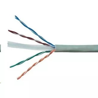 UTP kabel PlanetElite, Cat6, drát, PVC, Dca, šedý, 305m UTP kabel PlanetElite, Cat6, drát, PVC, Dca, šedý, 305m