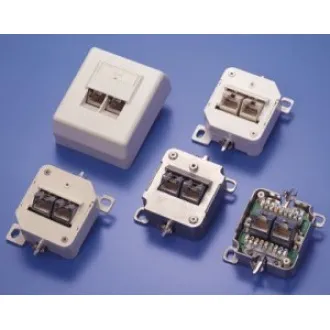 Zásuvka Profi UTP 2x RJ45 Cat5E, krone, na omítku Zásuvka Profi UTP 2x RJ45 Cat5E, krone, na omítku