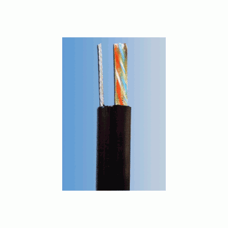 UTP kabel PlanetElite s nosným lankem, Cat5E, drát, venkovní PE, černý, 305m UTP kabel PlanetElite s nosným lankem, Cat5E, drát, venkovní PE, černý, 305m