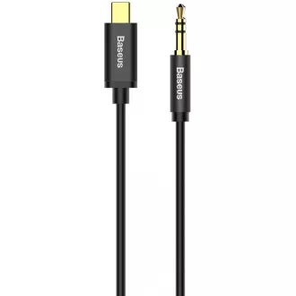 Baseus Yiven Series audio kabel USB-C / 3, 5mm Jack 1, 2m, černá Baseus Yiven Series audio kabel USB-C / 3, 5mm Jack 1, 2m, černá