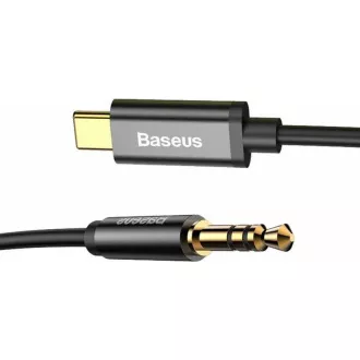 Baseus Yiven Series audio kabel USB-C / 3, 5mm Jack 1, 2m, černá Baseus Yiven Series audio kabel USB-C / 3, 5mm Jack 1, 2m, černá