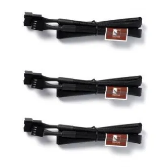 NOCTUA Prodlužovací kabely pro 4pin ventilátor NA-SEC3, 3x 60cm, černá NOCTUA Prodlužovací kabely pro 4pin ventilátor NA-SEC3, 3x 60cm, černá