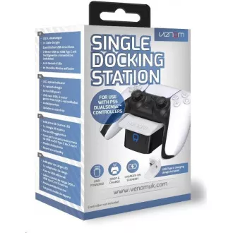VENOM VS5000 White PS5 Single Docking Station VENOM VS5000 White PS5 Single Docking Station