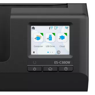 EPSON skener ES-C380W, A4, 600x600dpi, USB, Wi-Fi (direct), Display, Záruka 3 let po registraci EPSON skener ES-C380W, A4, 600x600dpi, USB, Wi-Fi (direct), Display, Záruka 3 let po registraci