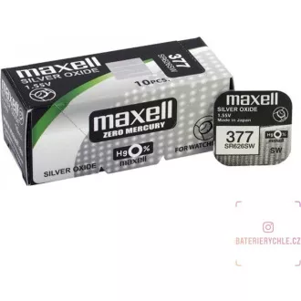 AVACOM Nenabíjecí knoflíková baterie 377 Maxell Silver Oxide 1ks Blistr AVACOM Nenabíjecí knoflíková baterie 377 Maxell Silver Oxide 1ks Blistr