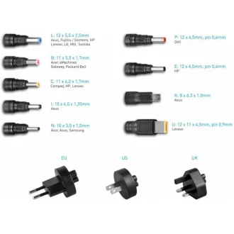AVACOM QuickTIP 45W - univerzální adaptér pro notebooky + 9 konektorů