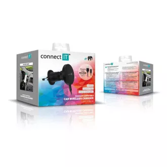 CONNECT IT InCarz MagSafe univerzální magnetická bezdrátová nabíječka do auta, černá CONNECT IT InCarz MagSafe univerzální magnetická bezdrátová nabíječka do auta, černá
