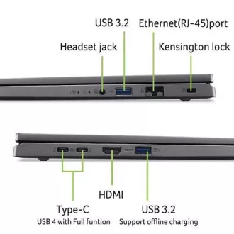 ACER NTB Aspire 16 (A16-71GM-76JL), Ultra7-155H, 16"WUXGA, 16GB, 1TB SSD, RTX 3050, W11H, Gray