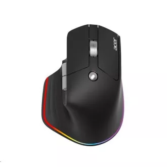 ACER bezdrátová myš Easy Fit Mouse, ergonomická, 4000dpi, 6 tlačítek, RGB, 10m dosah, USB-C, BT, Black ACER bezdrátová myš Easy Fit Mouse, ergonomická, 4000dpi, 6 tlačítek, RGB, 10m dosah, USB-C, BT, Black